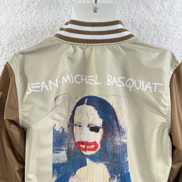 Members Only X Jean Michel Basquiat NWT Mens S Mona Lisa Varsity Bomber Jacket - Picture 6 of 16